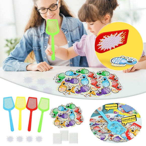 EGNMCR Slap Fly Game Multiplication Puzzle Board Game Children Parent Child Interactive Learning Teaching Aid Toys Flies Swatting Game Birthday Gifts for Kids
