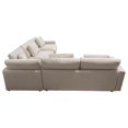 thumbnail image 5 of Arcadia 3PC Corner Sectional w/ Feather Down Seating in Cream Fabric by Diamond Sofa, 5 of 7