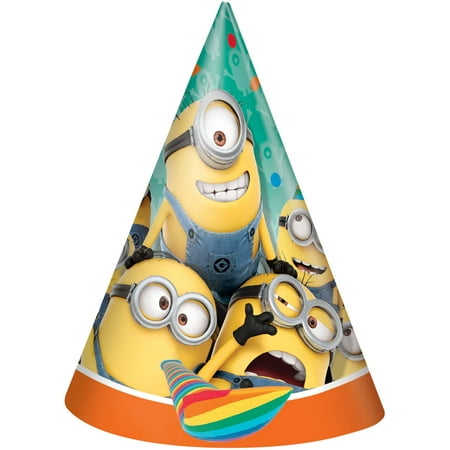 Despicable Me Minions Party Hats, 8ct