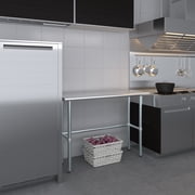 18 x 48 Stainless Steel Work Table with Open Base