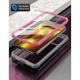 thumbnail image 3 of Poetic Guardian Case for iPhone 13 Pro, Clear Case with Built-in Screen Protector, Pink, 3 of 6