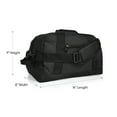 DALIX 14" Small TwoToned Duffel Bag, Gym Travel Bag, Weekend Overnight