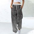 thumbnail image 2 of Birdeem Women Fashion Color Blocked Printed Drawstring Pants, 2 of 5