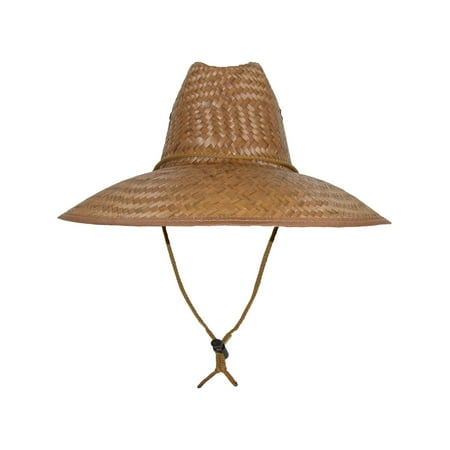 Size one size Palm Straw Lifeguard Hat with Wide