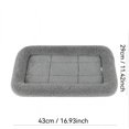 thumbnail image 3 of Bolster Dog Bed for Crate Washable, 17 Inch Soft Plush Pad for Dog Crate, Medium Size Dog Mat for Pet Sleeping Resting, Gray, 1 Pack, 3 of 8