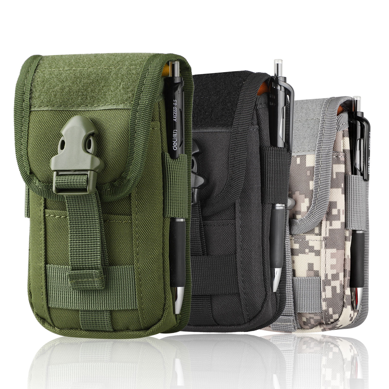 Tactical Waist Belt Bag, EEEKit Universal Outdoor Military Holster Wallet Pouch Phone Case with ...