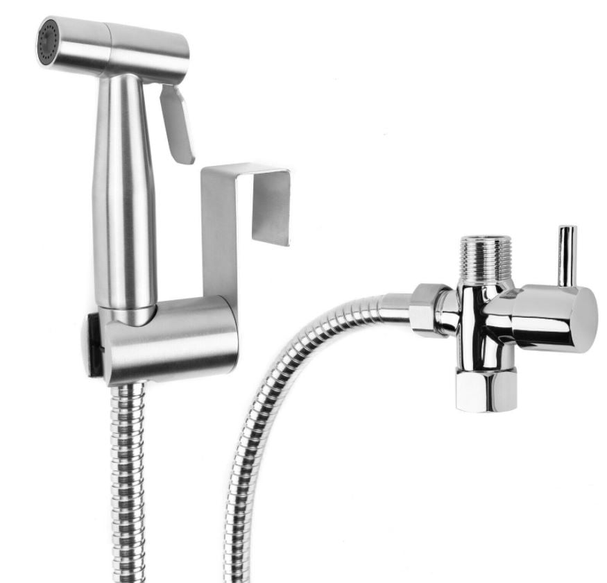 Tachi Silver Stainless Steel Handheld Spray Jet Bidet