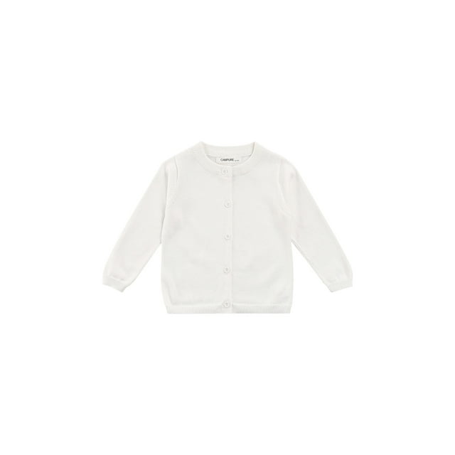 Cardigan Tricoté pour Filles et Garçons, Manches Longues, à Simple Boutonnage