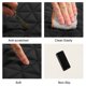 thumbnail image 4 of Universal Delantero Coche Asiento Cojín Funda Protector PU Cuero Negro, 4 of 9