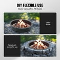 thumbnail image 4 of VEVOR Fire Pit Ring Round 40 Inch Outer Steel Liner DIY Campfire Ring Firepit, 4 of 9