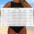 thumbnail image 2 of cocolona Womens One Piece Swimsuits Summer Solid Color Crew Neck Backless Bathing Suit Beach Vacation Swimwear, 2 of 6