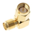 thumbnail image 3 of Adaptador de conector coaxial RF de SMA macho a SMA hembra en ángulo recto de 90 grados, 3 of 5