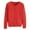 Red, variant on Women's Cardigan Womens Basic Crew Neck Long Sleeve Button Down Cardigan