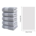 thumbnail image 3 of Bath Towels Set, 5 Piece Cotton Towels, Thick and Soft, Highly Absorbent, for Bathroom, Gym, and Guest Use, Light Gray, by FAJHHA, 3 of 8