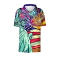 thumbnail image 6 of Mifsaly Short Sleeve Button Down Shirts for Women Lapel Collar V Neck Blouses Patriotic Hearts American Flag Print Independence Day Tops 2026 S, 6 of 6