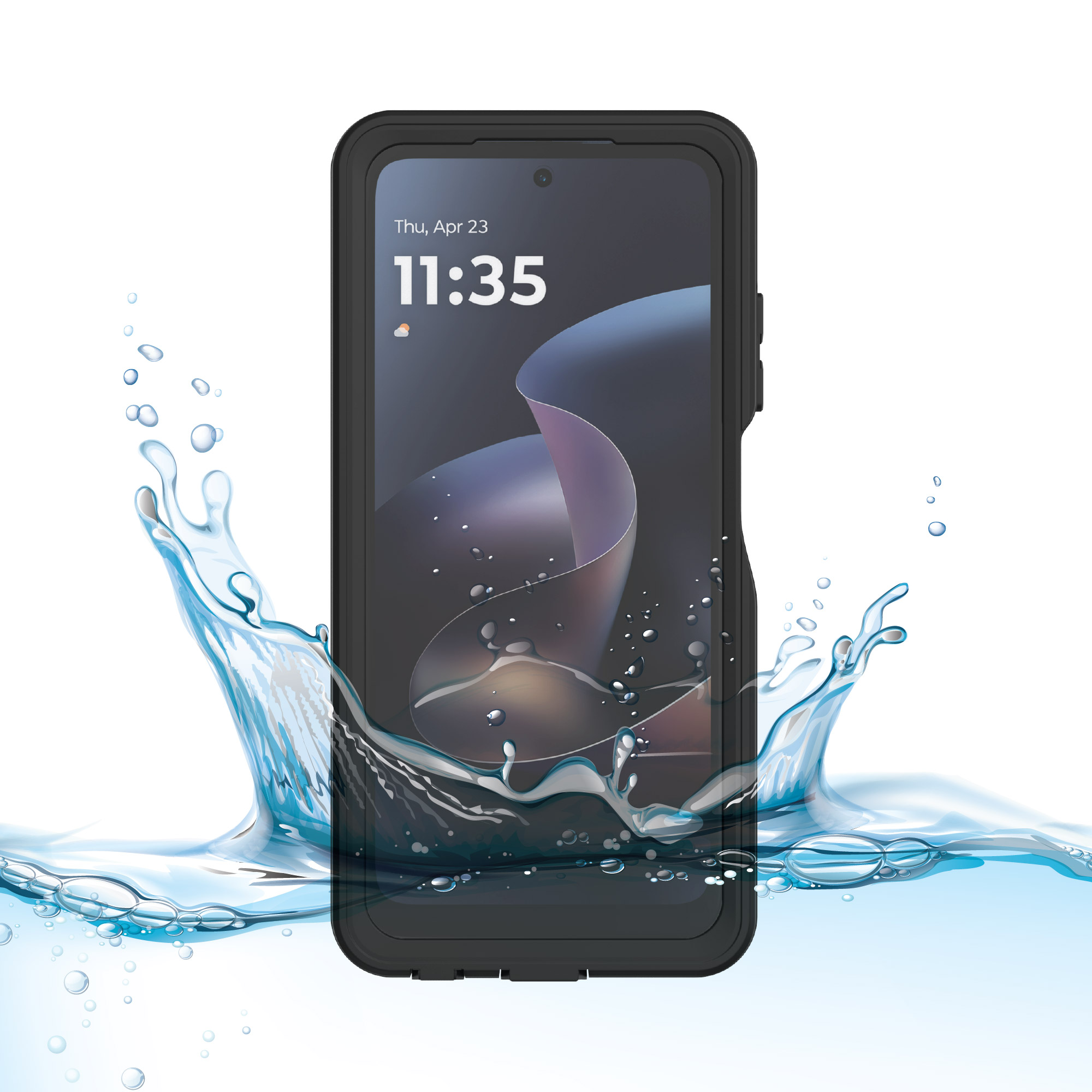 Body Glove Tidal Waterproof Phone Case for Motorola moto g POWER (2026, 2025) - Black