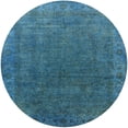 thumbnail image 1 of Ahgly Company Indoor Round Mid-Century Modern Blue Ivy Blue Area Rugs, 3' Round, 1 of 1
