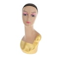 thumbnail image 4 of Realistic Mannequin Head Manikin Head Bust for Earrings Display Golden, 4 of 8