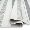 thumbnail image 6 of Home Dynamix Tripoli Mateo Modern Striped Indoor/Outdoor Area Rug, Grey/Cream, 5'3"x7'3", 6 of 7