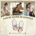 thumbnail image 7 of Daiia Watercolor Fall Print Women’s Fuzzy Slippers Memory Foam Lightweight House Shoes Cozy Loafer Flannel House Shoes-44/45, 7 of 7