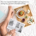 thumbnail image 4 of Bambloom Bamboo Serving Tray with Handles,Set of 3 Breakfast Trays for Eating,Tea,Working,Natural, 4 of 7
