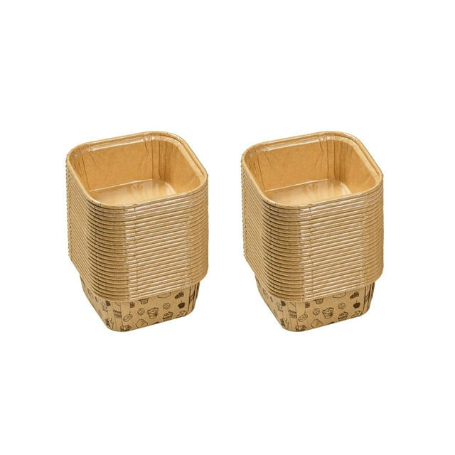 kyusrd Home Office Decor Specials!Cupcake Cup Disposable Lidless Baking Paper Cake Box Packaging Box Special Baking Resistance Of 50 Sets