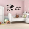 thumbnail image 3 of Made For The Sea Mermaid Ocean Sea Animals Creatures Princess Fish Starfish Queen Sweet Dreams Bedtime Unicorn Lovely Dear Dream Decorating Ideas Wall Decal Sticker - Size: 40 In X 16 In, 3 of 5