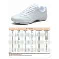 thumbnail image 2 of Cheer Shoes White Cheerleading Dance Shoe Comfort Zapatos escolares ligeros para niñas y mujeres, 2 of 9