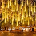 thumbnail image 4 of Guirnalda de luces LED para exteriores con forma de lluvia de meteoritos, 8 tubos, guirnalda navideña, luces de hadas para fiestas, bodas, jardines, árboles, decoración del hogar y la habitación, 4 of 5