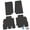 Black w/ Red Insert, variant on Flextread Floor Mats for 07-13 Jeep Wrangler JKU 4-Door - Mopar Licensed Factory Fit - Black w/ Red Rubicon Insert - 100% Made in USA