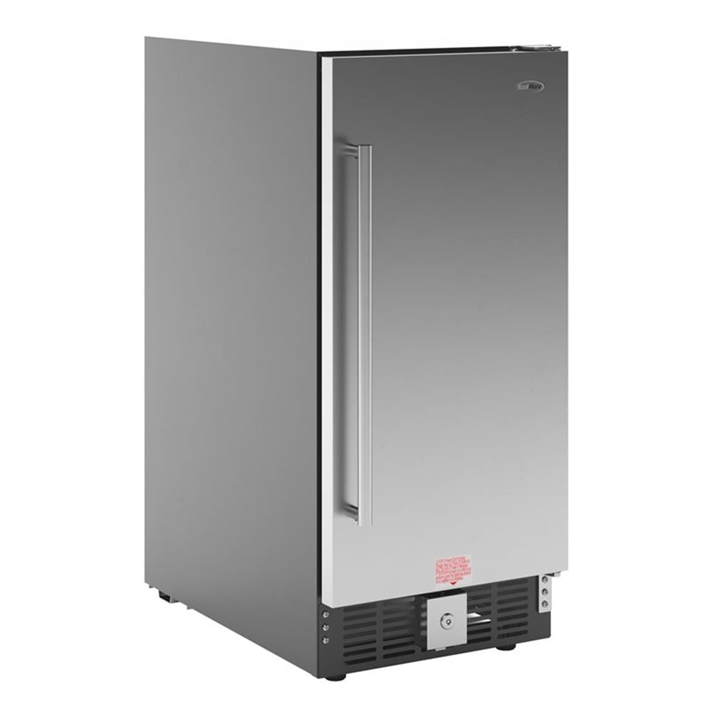 Pemberly Row Stainless Steel 3 cu. ft. Built-In Refrigerator and Beverage Cooler