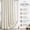 Birch, variant on Khaki Scalloped Linen Textured Shower Curtain with 12 Metal Hooks, Heavy Duty Waterproof Thick Cloth Bathroom Curtain, 72x72 Inches