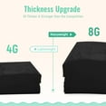 thumbnail image 6 of Yiannan PEVA 8G Black Shower Curtain Liner with 6 Magnets, Heavy Duty & Waterproof-72" x 72", 6 of 7