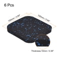 thumbnail image 2 of Uxcell Treadmill Mat-3.9"x3.9" Exercise Equipment Mat for Floor Protection Sound Reduction, Black Blue 6 Pack, 2 of 5