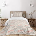 thumbnail image 3 of Ambesonne Umbrella Quilted Bedspread Set 2 Pcs, Ornate Clouds Downpour, Twin Size, Multicolor, 3 of 6