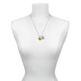 thumbnail image 3 of Delight Jewelry Goldtone Large Disc Letter - W - 3/4'' Silvertone Script Initial Disc - Y - Charm Necklace, 20"+3", 3 of 4