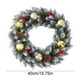 thumbnail image 3 of Corona de flores de PVC para decoración navideña de 40 cm, guirnalda artificial con plantas verdes falsas, decoración para ventanas, puertas, Halloween, otoño, adornos navideños., 3 of 6