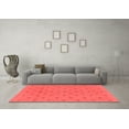 thumbnail image 3 of Ahgly Company Machine Washable Indoor Rectangle Abstract Red Modern Area Rugs, 2' x 5', 3 of 4
