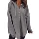 thumbnail image 1 of Sudadera SHEWIN Oversized para mujer Chaqueta con capucha y botones, 1 of 3