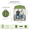 thumbnail image 2 of Sports Tent for 1-2 Person, Instant Weather Proof Clear View Bubble Tent, Portable & Foldable Pop Up Tents Shelter with Carry Bag for Watching Sports Events, Camping, Fishing, Green, 2 of 8