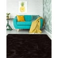 thumbnail image 6 of Riverbay Furniture Transitional Faux Fur Tufted Acrylic 5'x7' Rug in Brown, 6 of 6