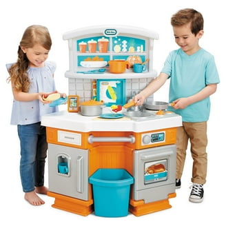 American Plastic Toys Cozy Comfort Play Kitchen with 22 Piece
