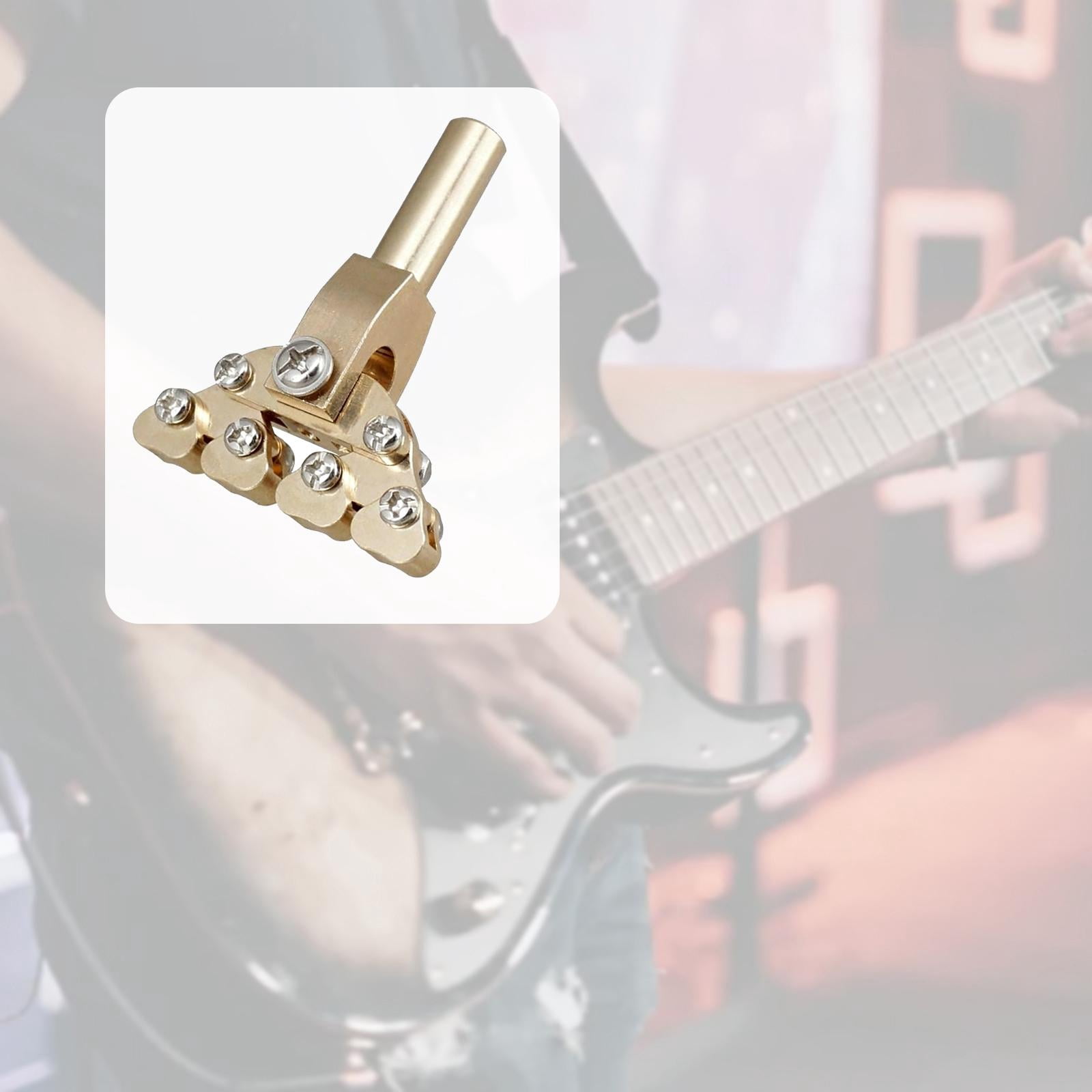 Guitar Fretboard Press Fractal Fret Press Brass Adaptive Tool for Acoustic Electric Guitar Luthiers and DIY Musicians