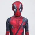 thumbnail image 5 of Traje de superhéroe de Deadpool para niños, traje de cosplay para niños, personaje de película de fantasía, disfraz de Peter Parker, máscara, esgrima, 5 of 5