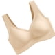 thumbnail image 5 of Sujetador sin costuras Sport Yoga Running Hacer subir Vest Underwire Soft Sleep Ropa interior de mujer, Beige, M Vogacara AP001300-05B, 5 of 7