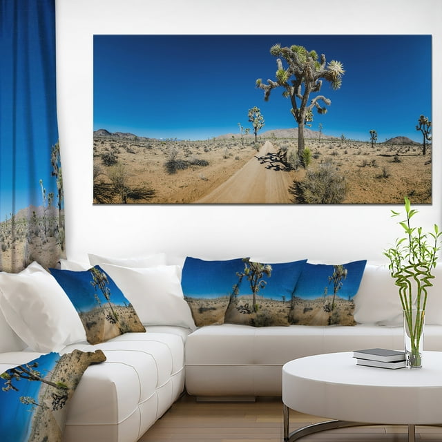 Sandy Desert Road Panorama - Oversized Landscape Wall Art Print