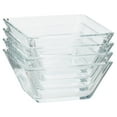 Mainstays 12Piece Square Clear Glass Dinnerware Set