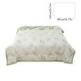 thumbnail image 3 of Qocolhg Summer Cooler Quilt Twin Size - Cooling Blankets for Hot Sleepers, Skin-friendly Plain Printed Washed Cotton Summer Quilt, Bedding Soft Coverlet Quilts for Kids, 55x77 inch, Green, 3 of 6