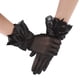 thumbnail image 4 of Guantes de encaje de encaje para boda negro, 4 of 4