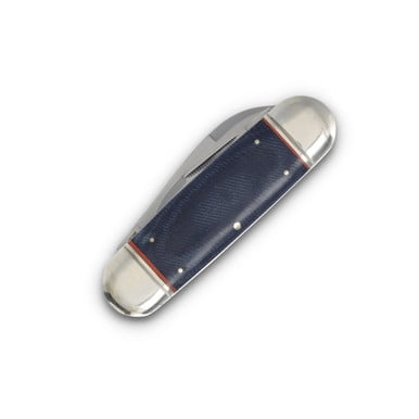 Rough Ryder Knives Rough Ryder Denim Micarta Large Toenail Folding Knife RR2348